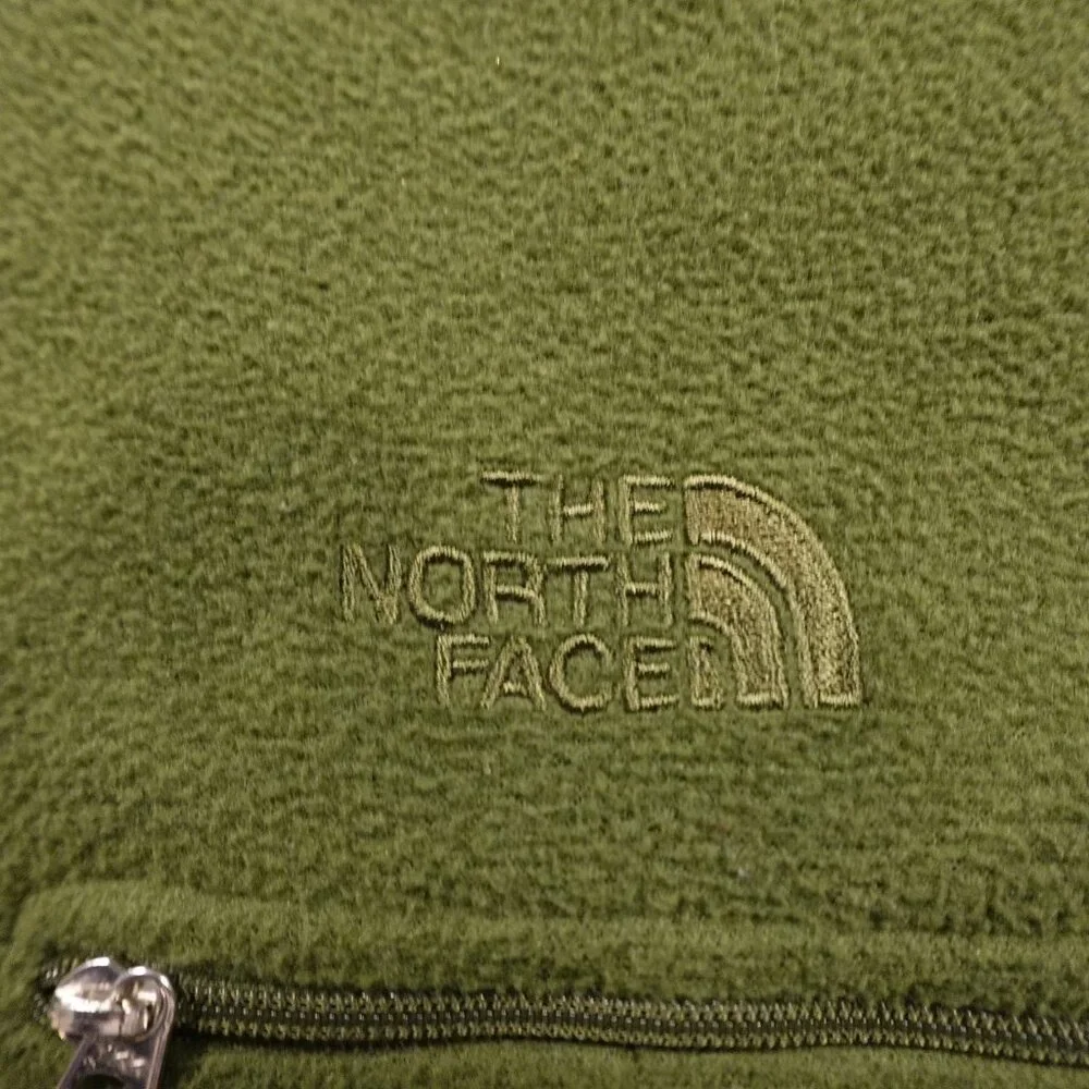 The North Face Polartec Quarter Zip Fleece Men’s Large Green Outdoor‎ Pullover